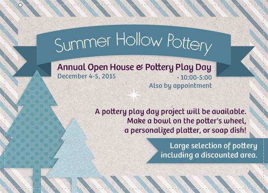make a pottery tray: 2015 Open House & Pottery Play Day!